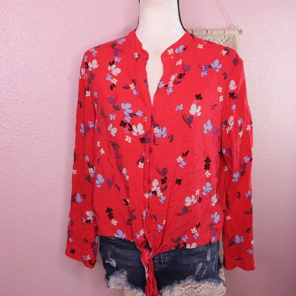 Velvet Heart | Long Sleeve Button Up Shirt Medium - Picture 2 of 7